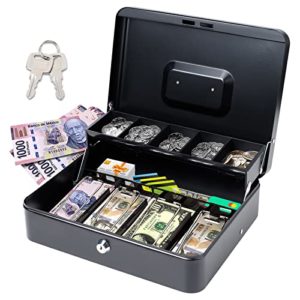 Adquiere Para Caja Con Llave Para Dinero En Esta Area De Limpieza Y Hogar